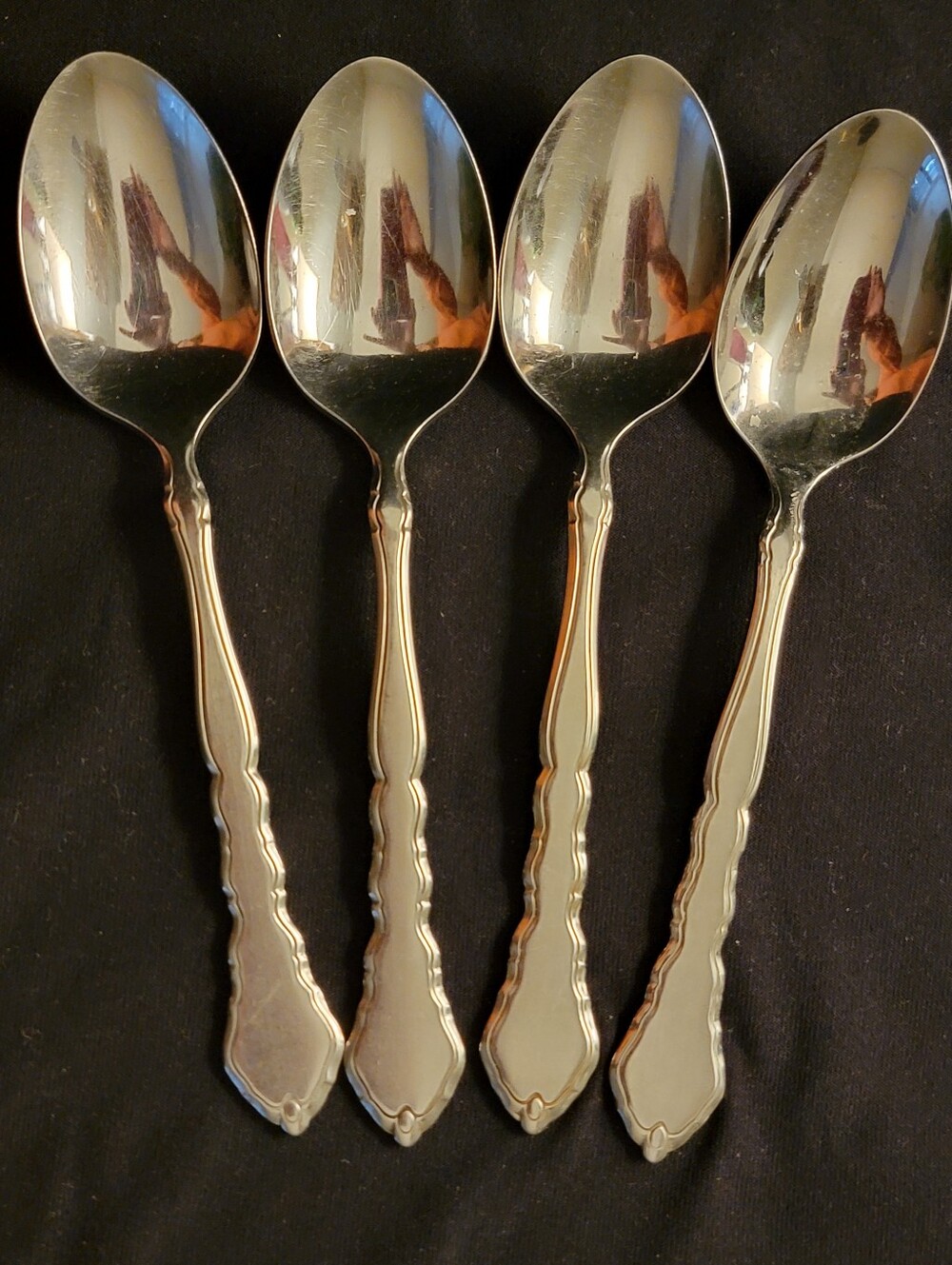 Oneida Silver-Finish Serving Spoons - Set of 4